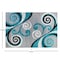 Flash Furniture Turquoise 5' x 7' Distressed Abstract Area Rug OKR-RG1100-57-TQ-GG - alternate 2